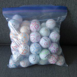 Hand Decorated Pre-Loved Callaway Golf Balls Quantity 50